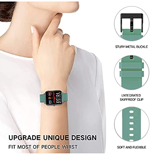 Image of Valente Premium Silicone Buckle 22 mm Watch Strap Compatible with Noise Colorfit Pro 3,Assist,Colorfit Ultra,Oneplus Watch, Fossil Gen 5E, Gen 5(44mm),Realme Watch 2 Pro