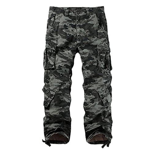 Pantalon cargo camouflage militaire grande taille pour homme robuste