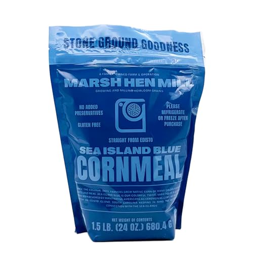 Marsh Hen Mill Sea Island Blue Stone Ground Cornmeal, 24 OZ