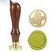Produktbild Wachssiegelstempel Retro Wood Classic Siegelwachsstempel Dekorative Antikstempel Rosmarin/Lavendel/Monstera Blatt/Kaktus, 1x Kaktus 1