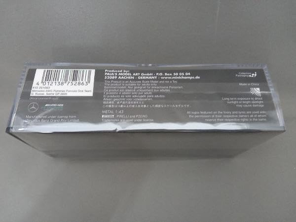 Amazon.com: Minichamps Mercedes-AMG Petronas F1 Team W15 E Perf. #63 2024-1: 43 Model Car : Arts, Crafts & Sewing MINICHAMPS 1/43 メルセデス-AMG ペトロナス F1 チーム W11 EQ パフォーマンス ジョージ・ラッセル サヒ