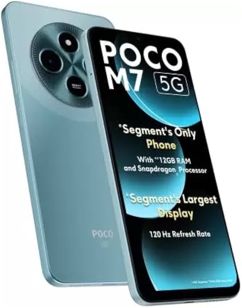 POCO M7 5G, Ocean Blue (6GB, 128GB) : Amazon.in: Electronics