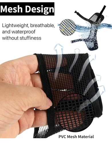 2 Pack Breathable Dog Muzzle - Soft Mesh Dog Mouth Guard with Comfortable Nose Protection, Adjustable Pet Safety Muzzle for Medium Large Dogs, Prevents Biting Barking (Black, Small)