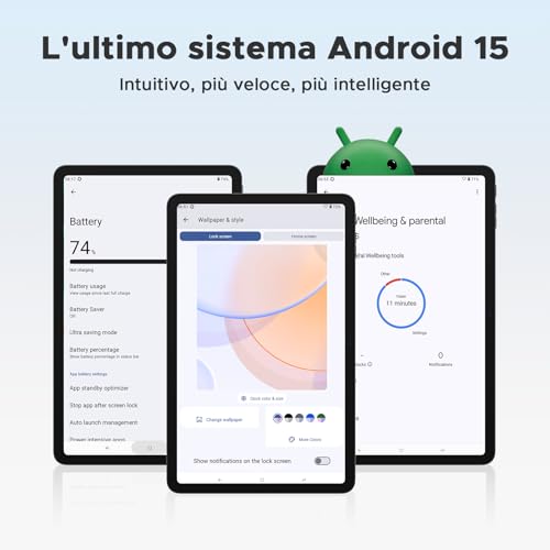 Doogee T36 Tablet 12 Pollici, Android 15, 2025 Nuovo Tablet Con Tastiera, 20GB+256GB/2TB Tablets Con Penna, 8800Mah, 90 Hz Octa-Core Tablets Gaming, Widevine L1/ Mouse/Case - Nero - 2