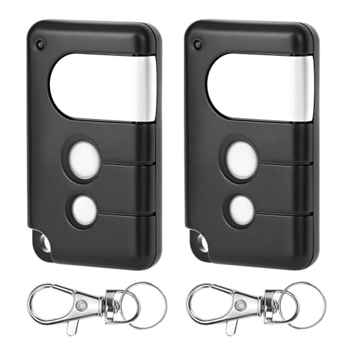 QWORK® 2 Piezas Mando a Distancia Puerta Garaje, transmisor Manual 433,92 MHz, Compatible con Chamberlain MotorLift LiftMaster 84330E, 84333E, 84335E y 8747E