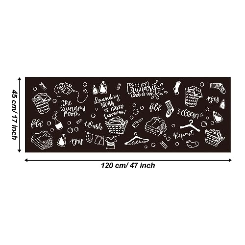 Tapete para cuarto de lavado comfoyar negro 47 x 17.5 pulg miniatura 2