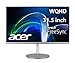 Produktbild Acer CBA322QU Monitor 31,5 Zoll (80 cm Bildschirm) WQHD, 75Hz, 1ms (VRB), 2xHDMI 2.0, DP 1.2, höhenverstellbar, DP/HDMI FreeSync