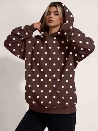 Image of Trendy Queen Women Oversized Hoodies Fall Outfits | Gentle Skin Feel, Aesthetic Drop Shoulder, Large Kangaroo Pocket, Seamless Daily Outfit Match