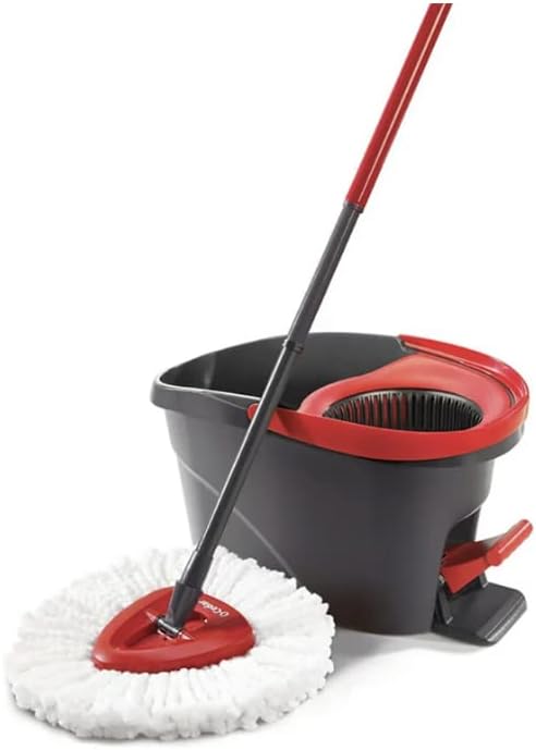 Miniatura 2 de Repuesto de mopa de microfibra de 4 cabezales compatible con O'cedar Triangle Spin Mop Easywring Recambios de fácil limpieza de cabezal de trapeador
