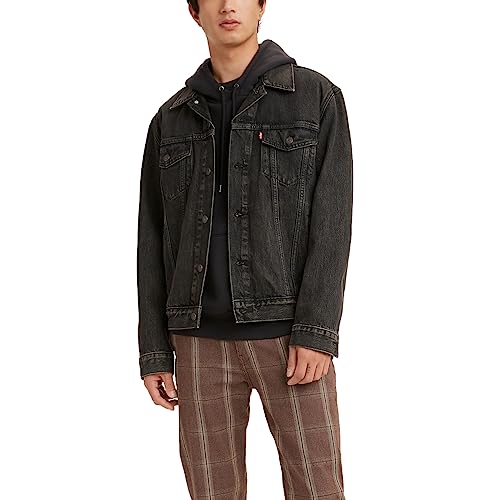 Levi's Men's Trucker Jacket (Also Available In Big & Tall), Blow Away-Black, Large #TOP1