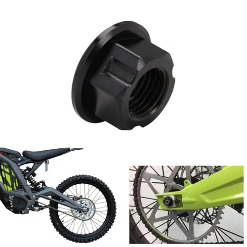 Image of M12x1.25 Rear Fork Axle Nut for Surron Light Bee X Eride Pro,Wheel Axel Screws for Electiec Dirt Bike Sur Ron LBX /E Ride Pro S SS SR /X260 - Black(Just for KKE Fork DNM Fork)