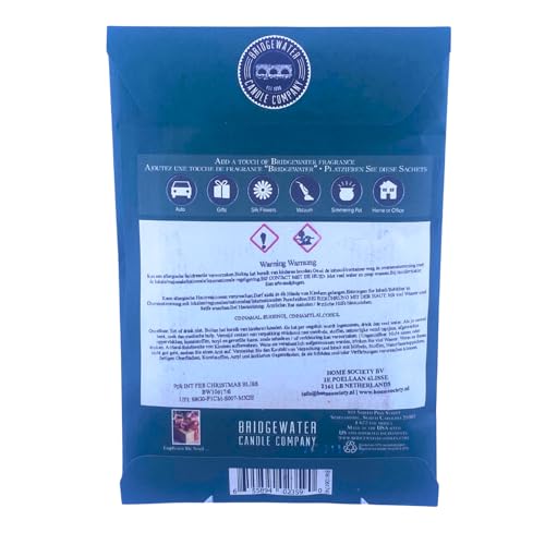 Bridgewater Duftsäckchen Laundry Line Duftsachet 115 ml, Raumduft Duftbeutel für Kleiderschrank Bad Auto, frischer Wäscheduft mit Maiglöckchen Moschus & weichen Holznoten, bis zu 4 Monaten