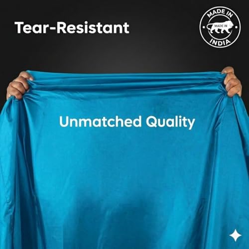 Image of Mototrance All Weather Protection Two Wheeler Cover for All Bikes /Royal Enfiled /Upto Pulsar 160CC to 350CC | Anti Dust, Water Resistant, Heat Resistant, UV Proof with Mirror Pocket | Solid Aqua
