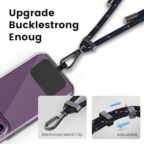5 Pack Phone Lanyard Tether Tab, Safety Cellphone Lanyard Pads - 5 Pack - 第 18/36 張圖片