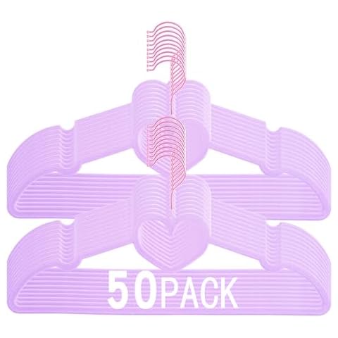 JIUXCF Light Purple Velvet Hangers Set Cover
