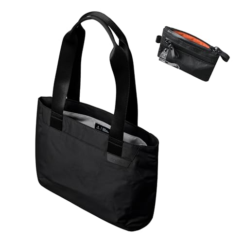 ALPAKA Elements Tote S and Zip Pouch Pro - Spacious Interior City Walk Tote Bag with Slip Pockets, Magnetic Front & Main compartment - Minimalism Zipper Wallet - RFID Blocking ID Card Holder