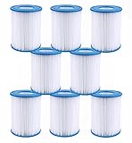 ☆[Larga duración] El papel Dacron de alta calidad y duradero puede contener grandes cantidades de objetos. También es fácil de limpiar o remodelar el filtro, lo que hace que el cartucho de filtro de spa sea reutilizable.