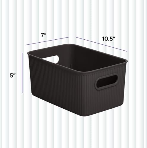Bac plastique Superio marron pour optimiser l'espace dans vos placards