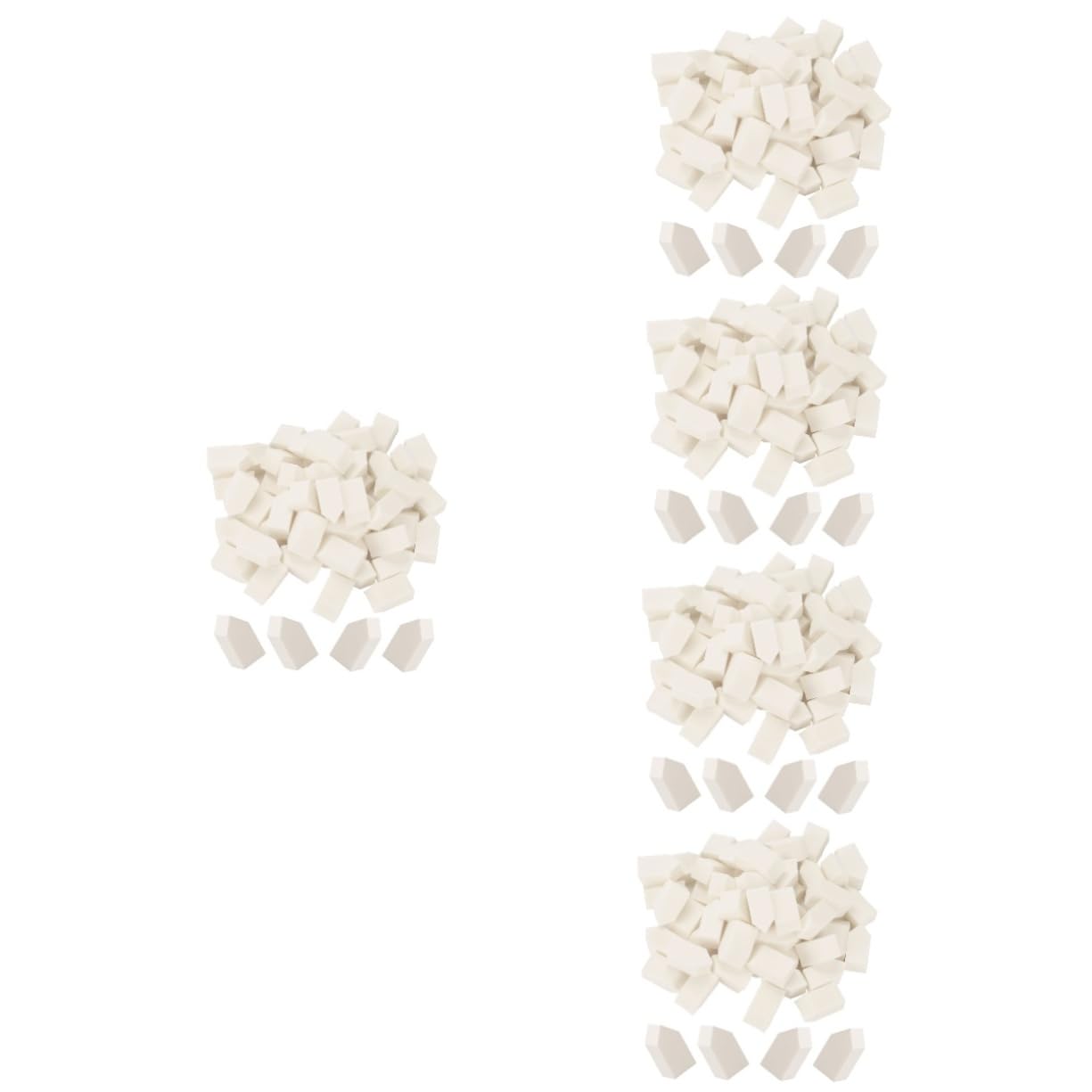 250 Piezas pequeño soplo de flecha esponja base polvo bocanadas de maquillaje esponja de maquillaje nezeni cosmetics licuadora pequeña accesorios de maquillaje esponja de
