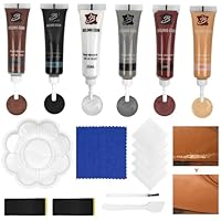 Leder Reparatur Set Schwarz Braun Grau Weiß Beige Flüssigleder Reparatur Set Lederreparaturset Autositze Kunstleder Reparaturset Sofa Lederreparatur Creme Schuhe Lederfarbe Risse Leather Repair Kit