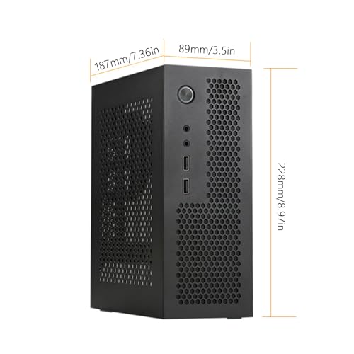 Carcasa de computadora pequeña A09 chasis compacto para escritorios sin espacio libre 3