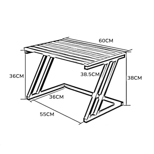 Image of REMANENCE 2-Layer Microwave Stand, Kitchen Platform Oven Stand Rack, Toaster Organizer with Storage Shelf Metal and Wood | Stand for Microwave (Walnut Brown with Black Frame)