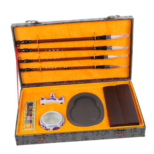 Kit calligraphie chinoise complet Housoutil en bois pour offrir aux étudiants