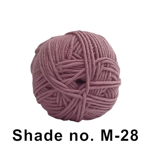 Image of VCR 4ply Drooling Purple Yarn, 100 Grams Hank, 190 Meters Length, Acrylic Ball for Crochet and Knitting, Soft Crosia Threads, Pack of 1 Yarn, Suitable for DIY Crafts