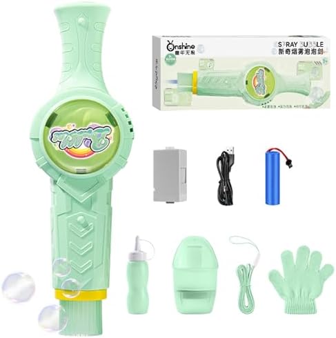 Fog Bubble Machine, Rechargeable Automatic Electric Smoke Bubble ...