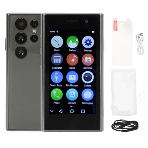 ciciglow XS24Pro 4G Mini Smartphone, Pantalla de 3 Pulgadas 2GB RAM+16GB ROM Teléfono Móvil Dual Sim, Batería 1950mAh, Cámara 2MP+6MP, Teléfono Móvil de Bolsillo para Estudiantes para