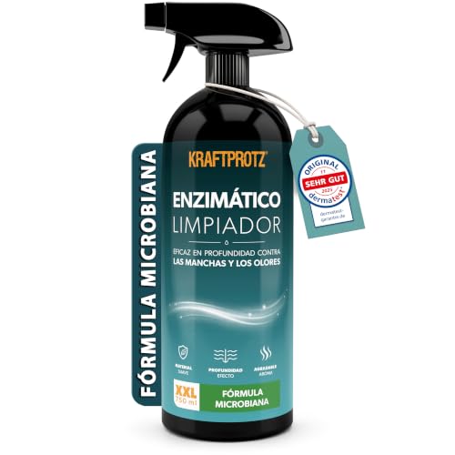 Limpiador Enzimático Spray 750 ml - Quitaolores y Quitamanchas Universal | elimina olores, quitamanchas, limpia a fondo, biológico, contra orina, sudor y olor de mascotas, sofá, alfombra, colchón