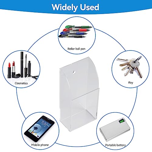HERCHR Remote Control Holder Wall TV Remote Holder Clear Acrylic TVremote Media Player Controller Organiser Caddy Box Organizer for Air Conditioner TV - Cosy Home Interiors HERCHR Remote Control Holder Wall TV Remote Holder Clear Acrylic TVremote Media Player Controller Organiser Caddy Box Organizer for Air Conditioner TV - Image 2