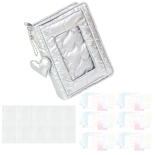 Binder Notebook, Cover Pocket Transparent Pages, M5 Journaling Sticker Spiral Notebook with Refillable Paper and Divider Tabs, f