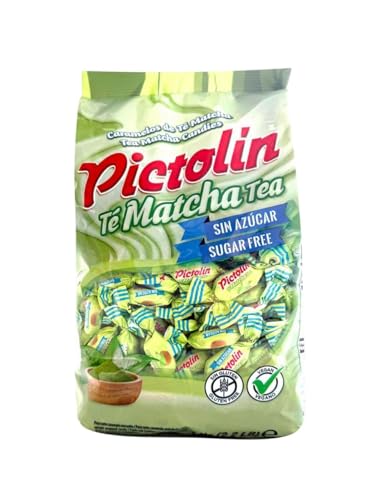 iChuches | Caramelos duros Sin Azúcar -Sin Gluten | Bolsa 1 Kg | Diferentes sabores: Café, Creme, Eucalipto, Miel Limón, Anís, Fullmint, Regaliz, Fruta, etc. (Te Matcha)