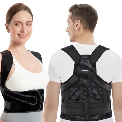 Vicorrect Posture Corrector for Women and Men: Back Brace Support - Shoulders Straightener Relieve...