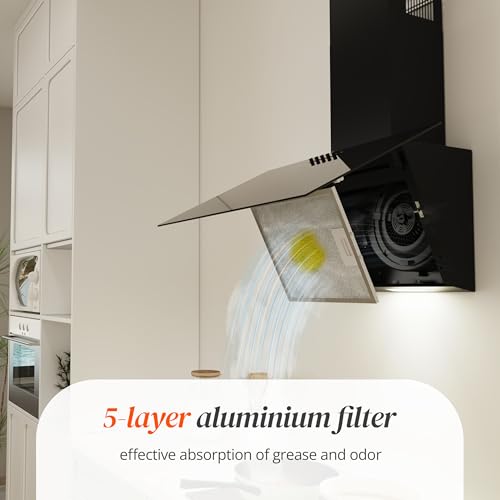 Extractor de cocina de 60cm recirculante con luces LED potentes 5