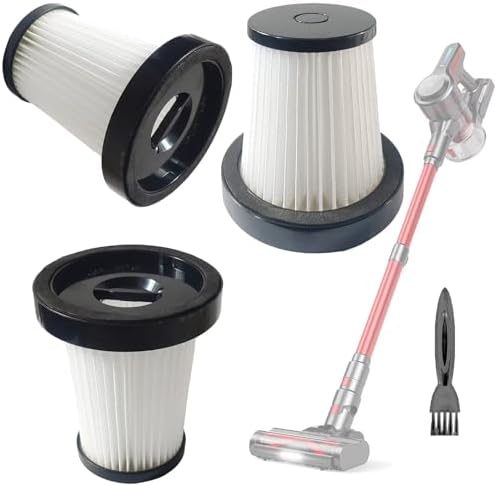 3 Pack Hepa Filters Compatible with CHEBIO A16 Cordless Vacuum, Spare Filter Parts or Accessories for CHEBIO and QIKCLN VC06 Wireless Vacuum. image 5