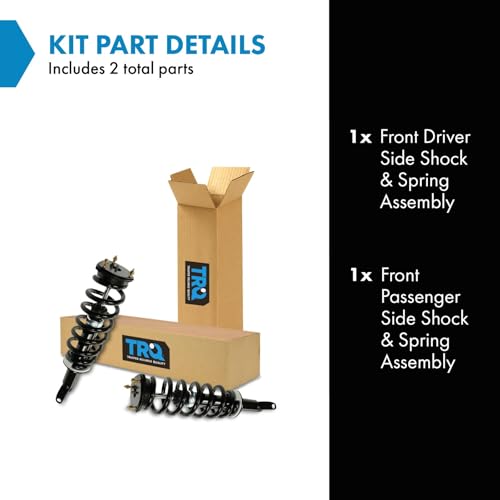 Image of TRQ Front Strut & Coil Spring Assembly Set Driver & Passenger Sides | For 09-10 Dodge Ram 1500 11-18 Ram 1500 19-20 1500 Classic