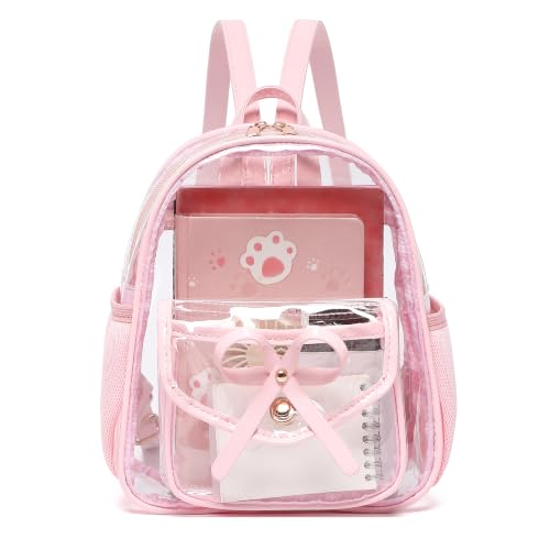Image of I IHAYNER Girls Bowknot Cute Leather Backpack Mini Backpack Purse for Women