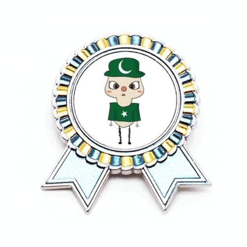Broche drapeau du Pakistan cadeau honorifique médaille en métal souvenir taille M