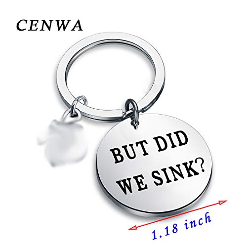 CENWA Boating Gift Sailor Gift Sailing Present But Did We Sink Keychain2