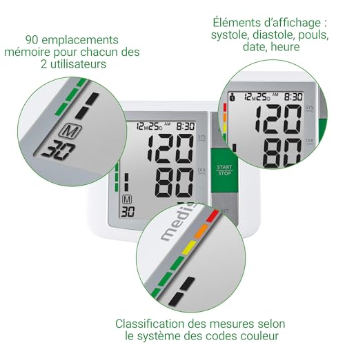 medisana BU 510 tensiomètre à bras, appareil tension artérielle bras – vue 4