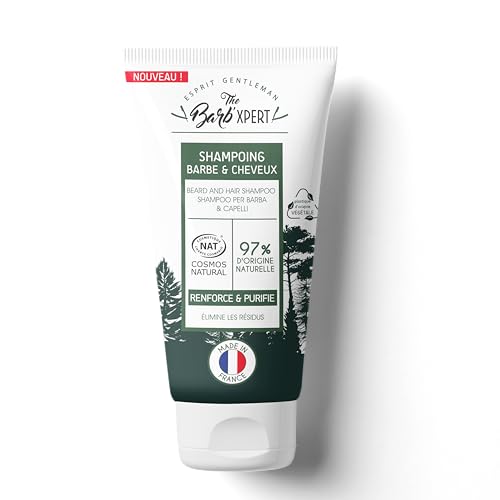 Shampoing cheveux et barbe purifie et renforce la fibre