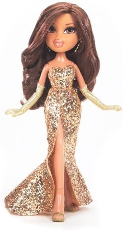 bratz gold dress Bratz Movie Star Yasmin Doll With Gold Glitter Dress