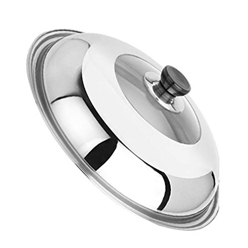 YARNOW Stainless Steel Lid - Lid for Pots with Adjustable Steam Vent | Fits All 13.3 Inch/34cm Lid for Pots, Pans and Skillets, Stainless Steel and Tempered Glass