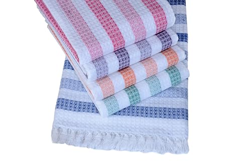 Image of Traditional Thread's 100% Cotton Large Size Bath Towel | Ultra Soft,Quick Dry Towel for Bath, Travel, Gym|Towels for Bath Large Size | Cotton Towel | 30 X 60inch, Set of 5