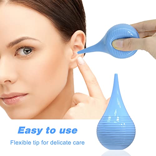 Rubber Suction Ear Syringe, BVN Hand Bulb Syringe Ear Washing Squeeze Bulb, for Ear Wax Removal, Suitable for Adults and Children, Blue. - Image 3