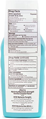 Mylanta Antacid and Gas Relief, Maximum Strength Formula, Classic Flavor, 12 Fluid Ounce (Pack of 2)