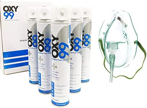 OXY99 ® Oxygen Face Mask Universal Adapter Oxygen Mask | Face Mask with Long Tubing Therapy, Comfortable Fitting with Soft Material| Washable, Reusable Oxygen| Elastic Strap| Light Weight