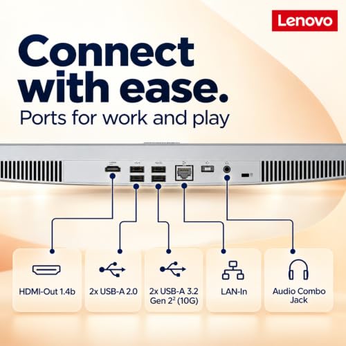 Lenovo IdeaCentre 24“ All-in-One, 16GB RAM, 1TB Storage, Intel 4-Cores - Image 7